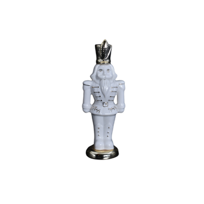 Adorno navideño cascanueces 20 cm – porcelana blanca Miro