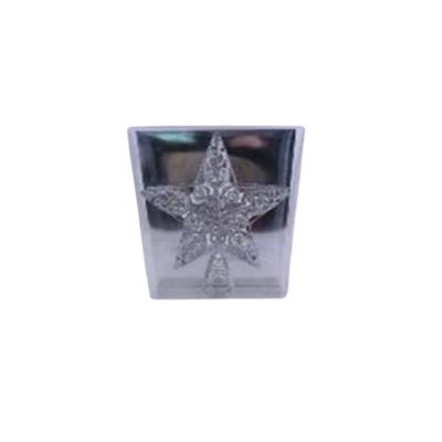 Estrella para árbol navideño 30 cm – color plata
