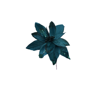 Flor navideña Poinsettia 27 cm – color vino Maranelo