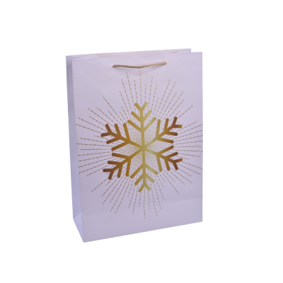 Funda de Regalo Navideña Copos Surtidos 30x41x12cm Marcel IM242305 – Presentación Festiva