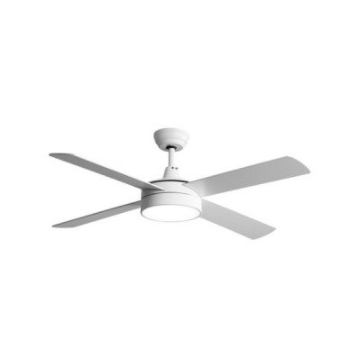 Ventilador tumbado 52" blanco + 4 aspas + control + luz 22W - MAVIJU EL070089