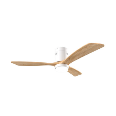 Ventilador tumbado 52" beige + 3 aspas + control + luz 18W - MAVIJU EL070092