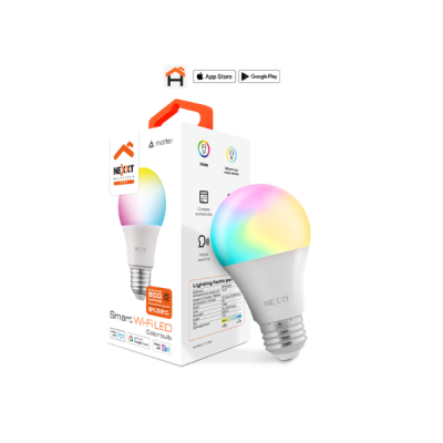 Foco LED Nexxt Smart WiFi RGB 9W E27 con control móvil