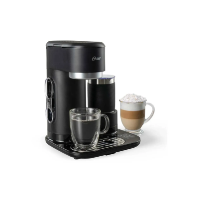 Cafetera Latte 4 en 1 con vaso 650 ml y espumador - Oster BVSTDC02B