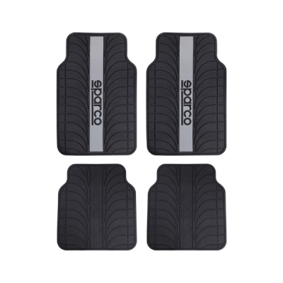 Moquetas PVC 4 piezas gris logo Sparco SP-SPC1913GR