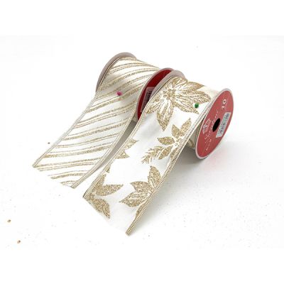 Cinta Dorado/Blanco (6Cm X 9Yds) Santini (130-3400261)