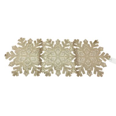 Camino de mesa plast 33x92cm Dorado Santinin