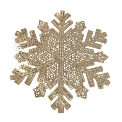 Individual navidad 38x38cm Dorado Plastico Santini