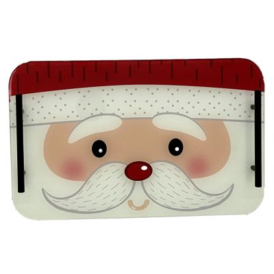 Bandeja vidrio navidad Santa Santini