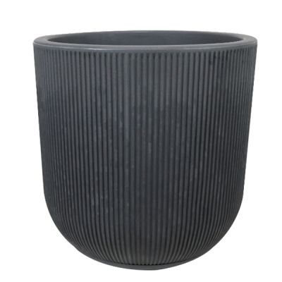 Macetero Redondo SP27 Negro Vasart