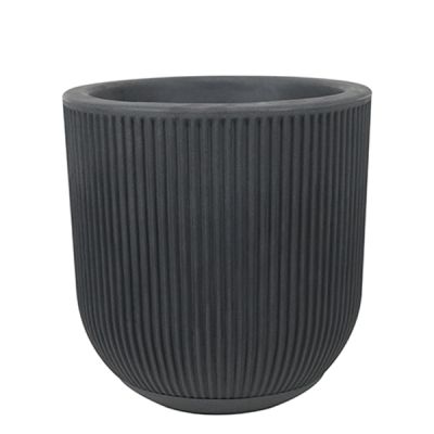 Macetero Redondo SP27 Negro Vasart