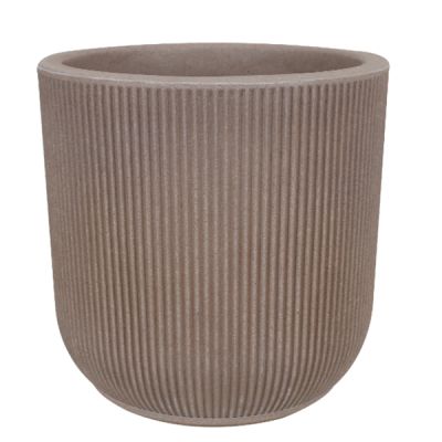 Macetero redondo castaño SP27 Vasart