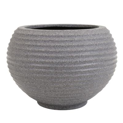 Macetero redondo granito Bromelia Vasart