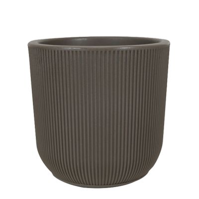 Macetero redondo taupe SP27 Vasart