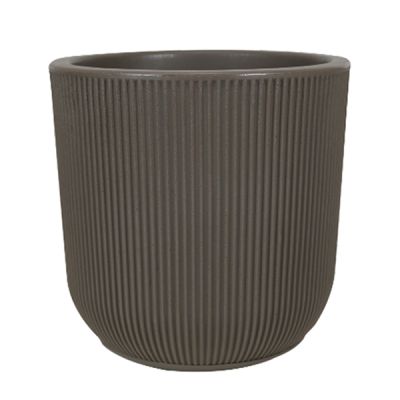 Macetero redondo taupe SP27 Vasart