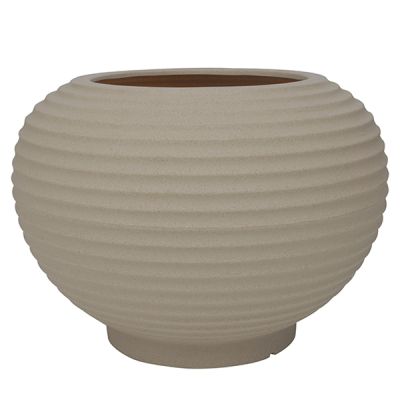 Macetero redondo arena Bromelia Vasart