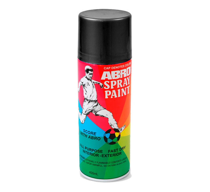 Pintura-Spray (Negro Alta Temperatura) 400ML ABRO (PAT202)