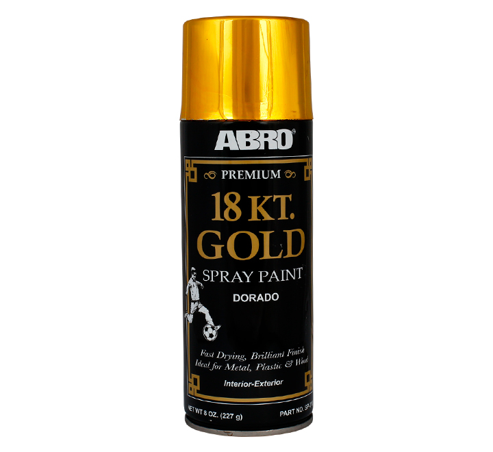 Pintura Spray (Oro 18 Kilates) 400 ML ABRO (PC318) (SP318)