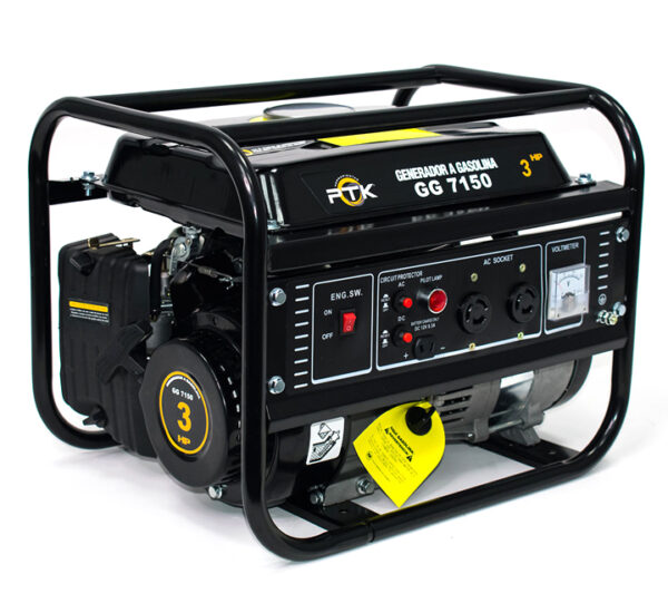 Generador Eléctrico a Gasolina 4 Tiempos (1.0Kw-110V) PTK (GG7150)