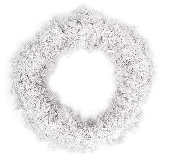 Corona Blanca 50Cm Navideña MARANELO (Nb20190-122)