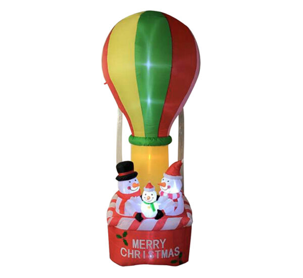 Hombre De Nieve Familia En Globo Aerostático Inflable MARANELO (Sz21115-4)