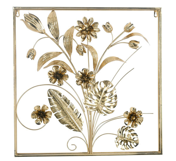 PLACA D/PARED DORADA (60X5X60CM)NX(420-102707)