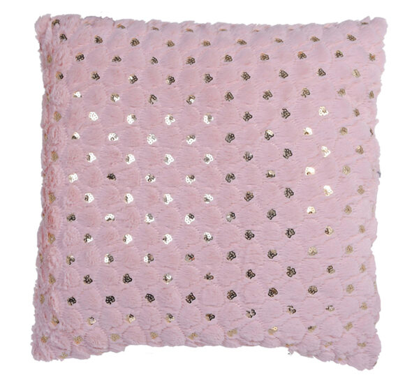 Cojín Rosa Puntos Dorados (45x45Cm) NORITEX (427-14065)