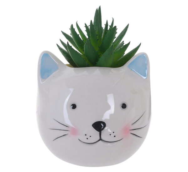 Planta Artificial Con Pote Gato (7x9Cm) NORITEX (439-356796)
