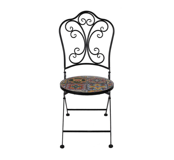 SILLA NEGRO DECO METAL NORITEX(449-823857)