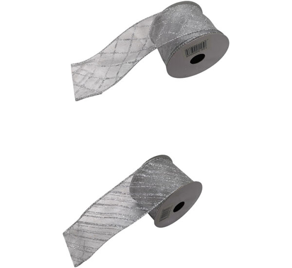 CINTA PLATEADA (6.3CMX9YDS)SANTINI(130-5400229)