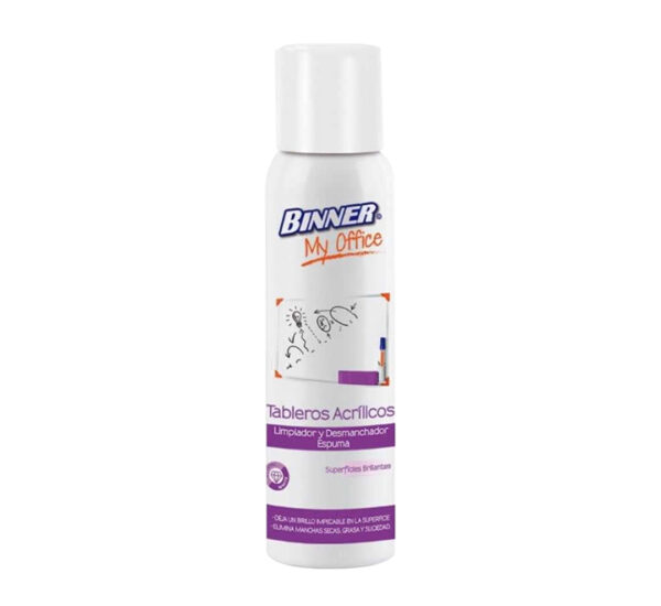 Limpiador Desmancha Tableros Acrílicos 220ML BINNER (BNO201314)