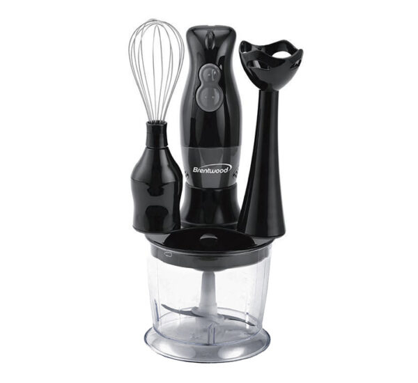 Set (Batidora y Procesador) Negro (2 Velocidades) BRENTWOOD (HB-38BK)