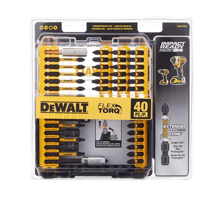 Juego Puntas Atornillar 40 Piezas DEWALT (Dwa2T40Ir) - Kitton Home Center