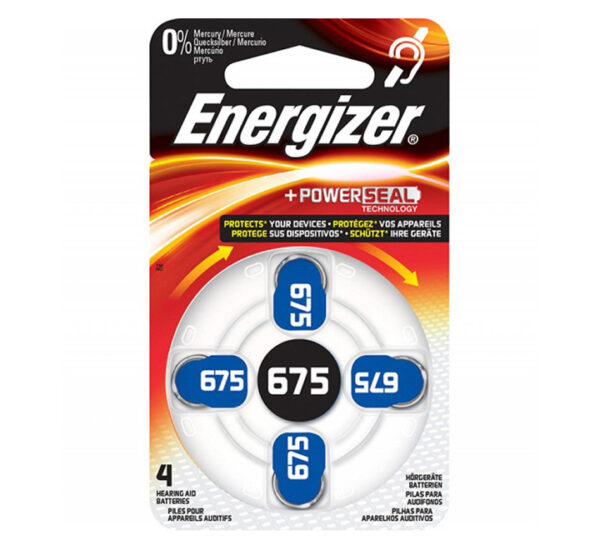 PILA AUDITIVA 675 (X4) ENERGIZER (2PEAZ675DPA-4)
