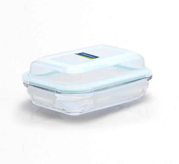 RECIPIENTE (RECTANGULAR-350ML) GLASSLOCK (MPRB-035)