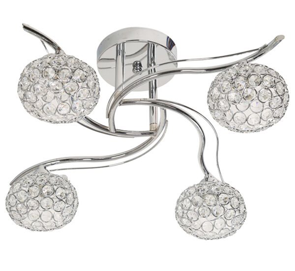LAMP. TECHO CROMO 4L E14 40W (20644-4)