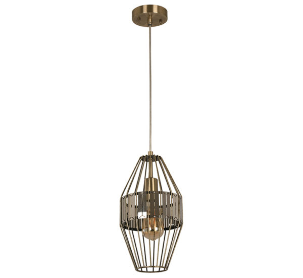 LAMP. TECHO COBRE ANTIGUO 1L E27 40W (56 21089-3)