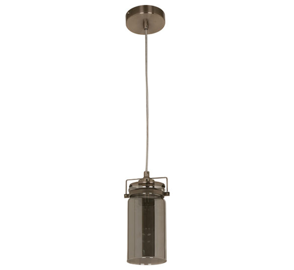 LAMP. TECHO NÍQUEL ANTIGUO 1L E26 40W  (22034-4)