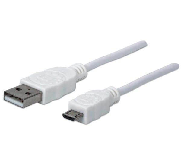 CABLE MICRO USB 2.0 CbL AM-MICBM (1MT) MANHATTAN (323987)