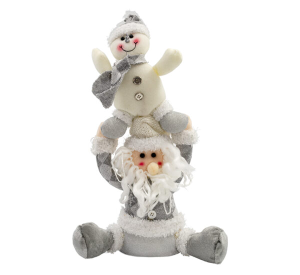 MUÑECO SANTA /NIEVE 16PLG PLATA MIRO (2784-210032MAG)