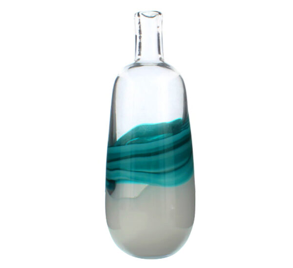 Florero 17.5Cm Verde/Blanco Decorativo MAYS (714-90142143)