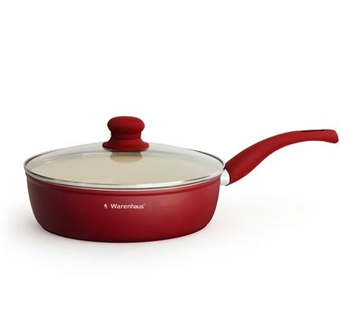 Sartén Infinito II con Tapa Inducción ROJO 28cm WARENHAUS (7861187906089) -  Kitton Home Center