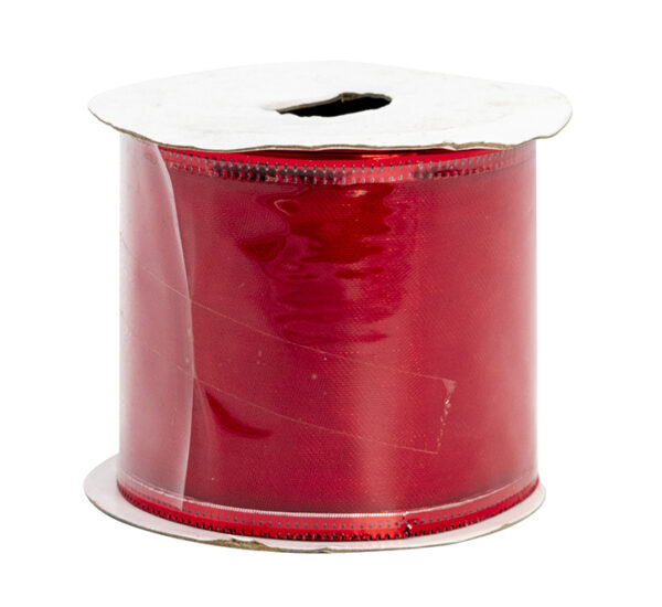 CINTA DE NAVIDAD ROJO 6,3CMX3YARDAS (18WXH035)