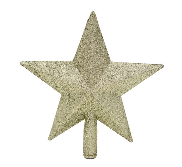 ESTRELLA PARA ARBOL DE NAVIDAD DORADO 20 CM (SYCD18-003)
