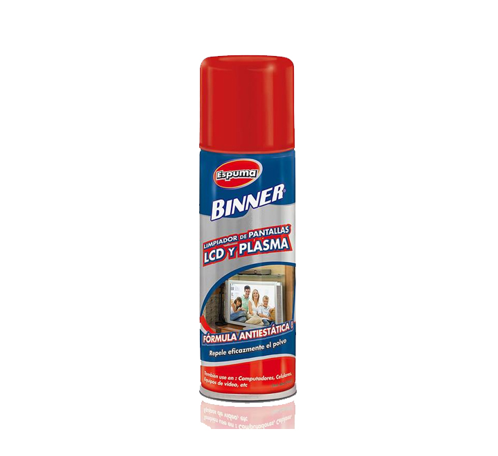 Limpiador Pantallas (240ML) Lcd-Plasma BINNER (012012) - Kitton Home Center