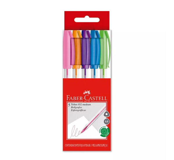 BOLIGRAFO*5 MEDIO TRILUX #032 FABER CASTELL(BO.F.343219)