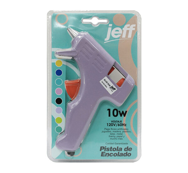 PISTOLA DE SILICON JEFF SMALL 10W LILA(JF.P.11)