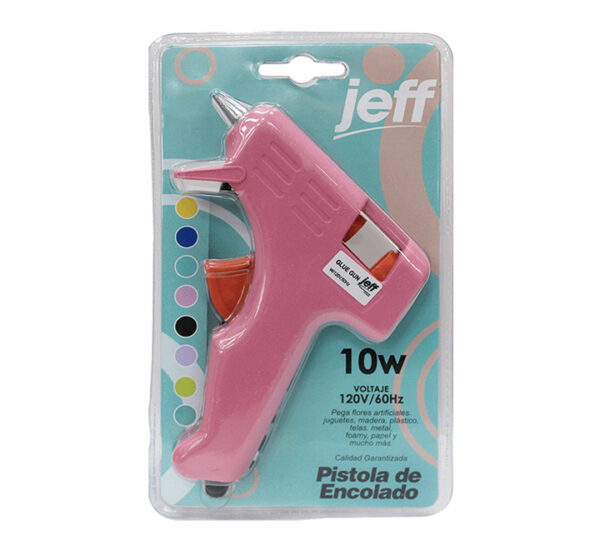 PISTOLA DE SILICON JEFF SMALL 10W LILA(JF.P.11) - Imagen 2