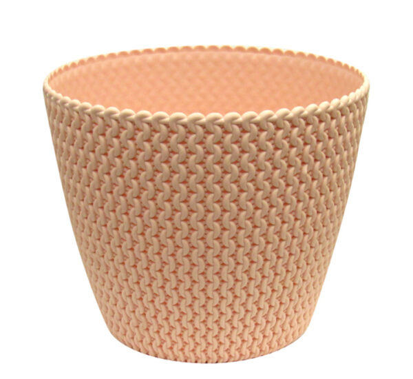 Macetero Rosa Ratán Ondulado 16x22Cm PROSPERPLAST (767-DSP220488U)