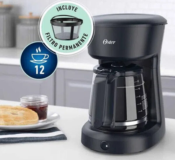 Cafetera de 12 Tazas con Botón  INDICADOR OSTER(BVSTDCS12B-03) - Imagen 2